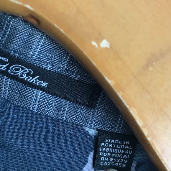 Ted Baker Linen Blazer Jackey Gray Stripe Mens 4 - Picture 5 of 11